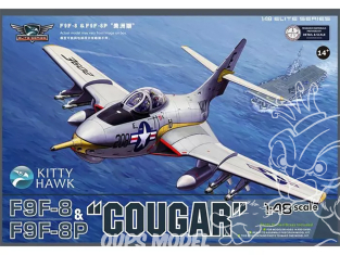 Kitty Hawk maquettes avions kh80127 GRUMMAN F9F-8 / F9F-8P COUGAR 1/48
