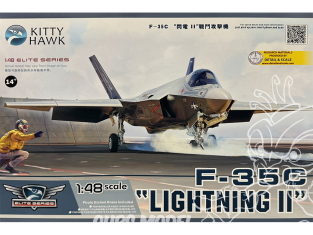 Kitty Hawk maquette avion 80132 LOCKHEED-MARTIN F-35C LIGHTNING II 1/48