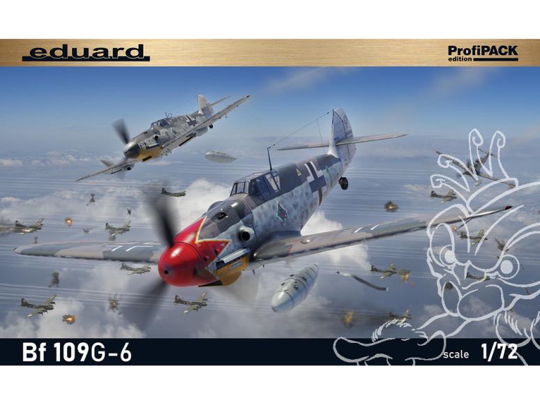 EDUARD maquette avion 70159 Messerschmitt Bf 109G-6 ProfiPack Edition 1/72