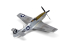 Airfix maquette A55013 Starter Set P-51D Mustang inclus peintures principale colle et pinceau 1/72