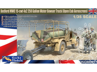 Gecko Models maquettes militaire 35GM0031 Bedford MWC 15-cwt 4x2 200 gallons d'eau Bowser 1/35
