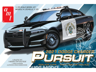 AMT maquette voiture 1324 Dodge Charger Police Pursuit 1/25