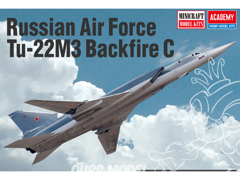 Academy maquettes avion 12636 Russian Air Force Tu-22M3 Backfire C 1/144