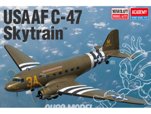 Academy maquettes avion 12633 USAAF C-47 Skytrain 1/144