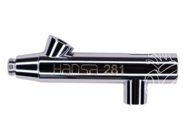 Harder & Steenbeck AEROGRAPHE 218424 Corps HANSA 281, chrome système d'alimentation par gravité