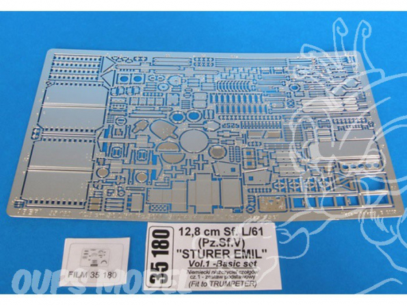 Aber 35180 German tank destroyer 12,8 cm Sf. L/61 (Pz.Sf.V) &39&39Sturer Emil&39&39 - vol.1 - basic set 1/35