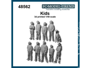 FC MODEL TREND figurine résine 48562 Enfants 1/48