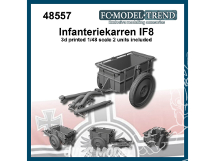 FC MODEL TREND maquette résine 48557 Remorque Infanteriekarren IF8 1/48