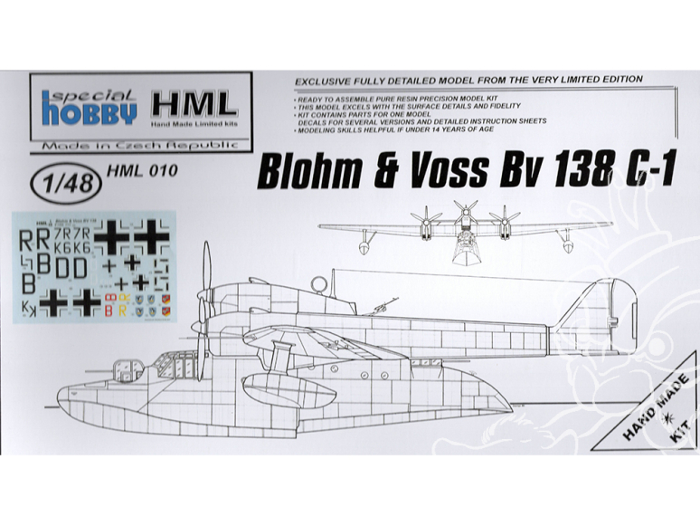 Planet Model HML010 Blohm Voss B&V 138 C-1 full resine kit 1/48