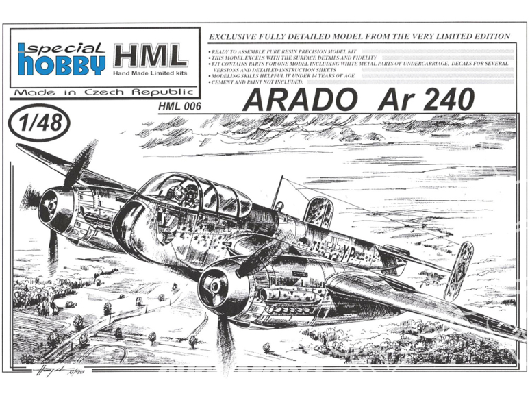 Planet Model HML006 Arado Ar 240 full resine kit 1/48