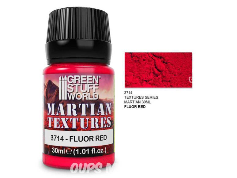 Green Stuff 510743 Texture Martienne Fluor Rouge 30ml