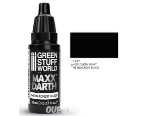 Green Stuff 11947 Peinture plus noire Maxx Dark 17ml