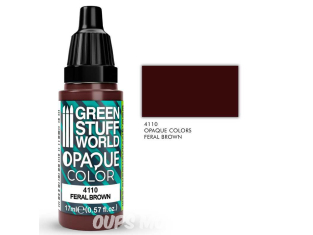 Green Stuff 4110 Couleurs opaques Feral Brown 17ml