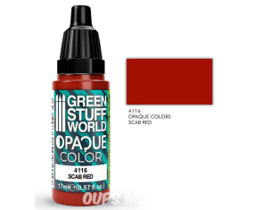 Green Stuff 4116 Couleurs opaques Scab Red 17ml