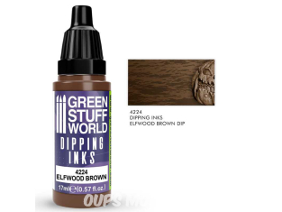 Green Stuff 4224 Dipping ink 17 ml Elfwood Brown Dip