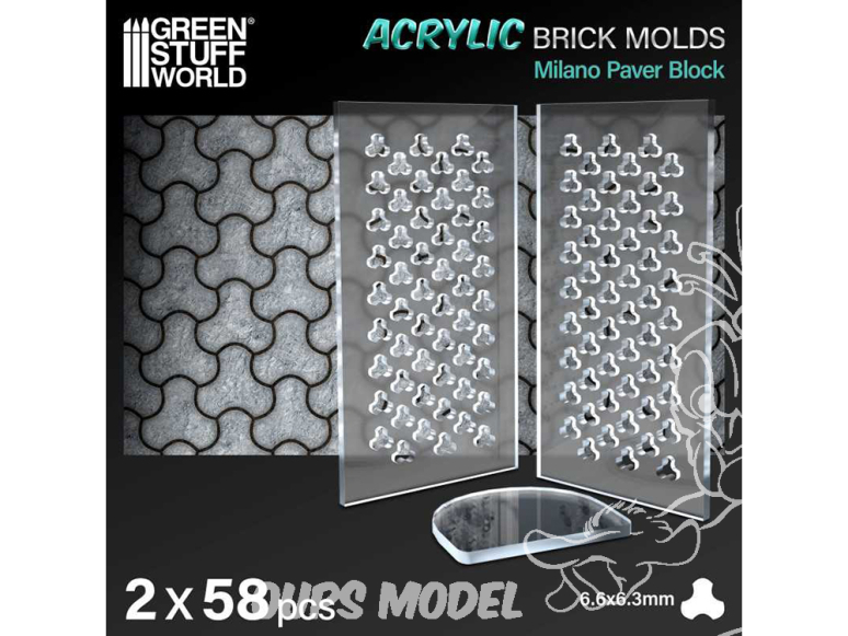 Green Stuff 12566 Moules Acryliques - Pavé Milano 1/35