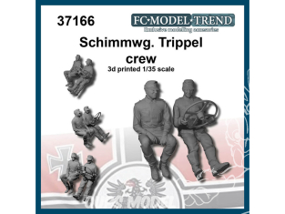 FC MODEL TREND figurine résine 37166 Equipage Schwimmwagen Trippel 1/35