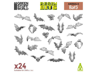 Green Stuff 12295 Set imprimé en 3D - Chauves-souris 1/48