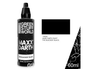Green Stuff 12020 Peinture plus noire Maxx Dark 60ml