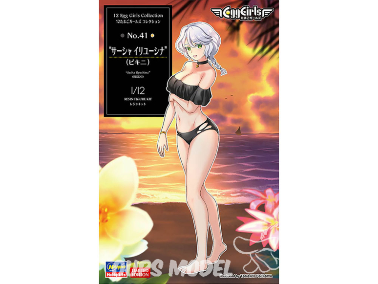 Hasegawa maquette figurine 52740 12 Egg Girls Collection n°41 « Sasha Ilyushina » (Bikini) 1/12