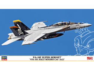 Hasegawa maquette avion 02458 F/A-18F Super Hornet « VFA-103 Jolly Rogers CAG 2022 » 1/72
