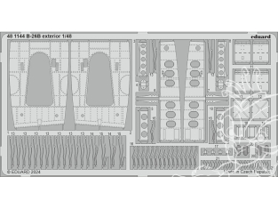 EDUARD photodecoupe avion 481144 Extérieur B-26B Icm 1/48