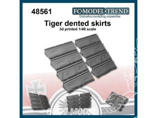 FC MODEL TREND accessoire résine 48561 Jupes bosselées Tigre 1/48