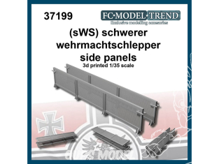 FC MODEL TREND accessoire résine 37199 Panneaux latéraux Schwerer Wehrmachtschlepper (sWS) 1/35
