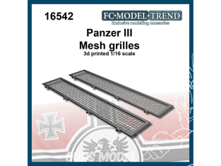 FC MODEL TREND accessoire résine 16542 Grilles Panzer III 1/16