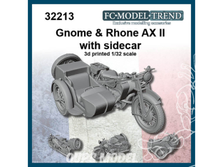 FC MODEL TREND maquette résine 32213 Gnome & Rhone AX II avec Sidecar 1/32