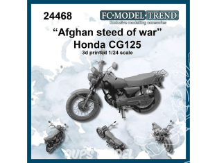 FC MODEL TREND maquette résine 24468 Honda CG125 "Afghan Steed of war" 1/24