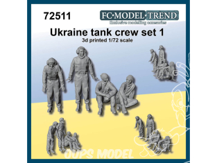 FC MODEL TREND figurines résine 72511 Equipage de char Ukrainien Set 1 1/72