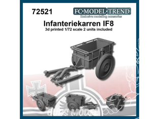 FC MODEL TREND maquette résine 72521 Remorque Infanteriekarren IF8 1/72