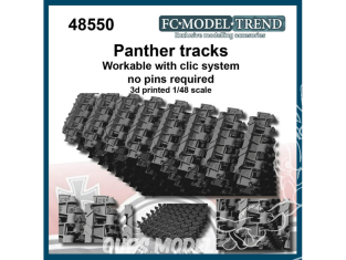 FC MODEL TREND accessoire résine 48550 Chenilles Panther 1/48