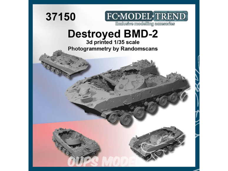 FC MODEL TREND maquette résine 37150 Epave BMD-2 1/35