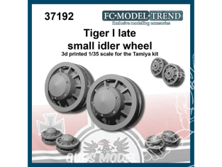 FC MODEL TREND accessoire militaire résine 37192 Petite roue folle Tigre I Late 1/35
