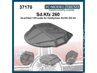 FC MODEL TREND accessoire résine 37170 Sd.Kfz. 260 pour Sd.Kfz. 222 Hobby Boss 1/35