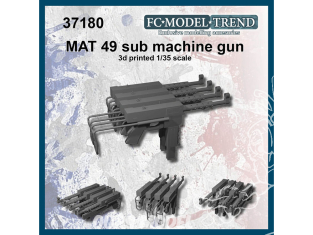 FC MODEL TREND accessoire résine 37180 Pistolet mitrailleur MAT 49 1/35
