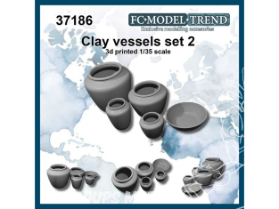 FC MODEL TREND accessoire résine 37186 Vases en argile Set 2 1/35