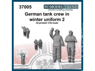 FC MODEL TREND figurine résine 37005 Equipage de char Allemand en uniforme hiver 2 WWII 1/35