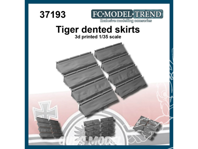 FC MODEL TREND accessoire résine 37193 Jupes cabossées Tigre 1/35