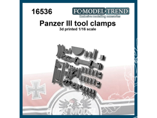 FC MODEL TREND accessoire résine 16536 Clamps outils Panzer III 1/16