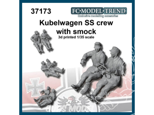 FC MODEL TREND figurine résine 37173 Equipage SS Kubelwagen avec blouson 1/35