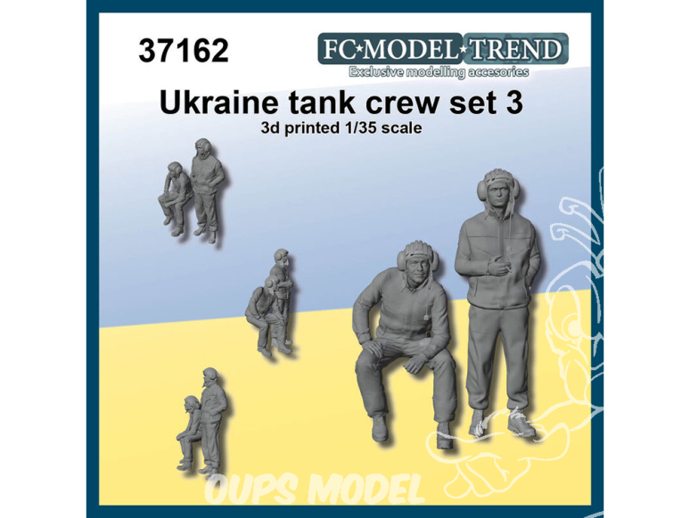 FC MODEL TREND figurine résine 37162 Equipage de char Ukrainien type 3 1/35