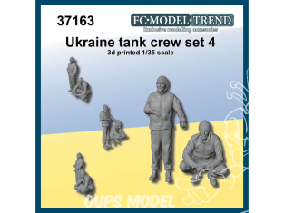 FC MODEL TREND figurine résine 37163 Equipage de char Ukrainien type 4 1/35