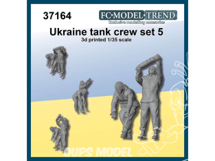 FC MODEL TREND figurine résine 37164 Equipage de char Ukrainien type 5 1/35