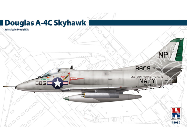 Hobby 2000 maquette avion 48032 Douglas A-4B Skyhawk 1/48