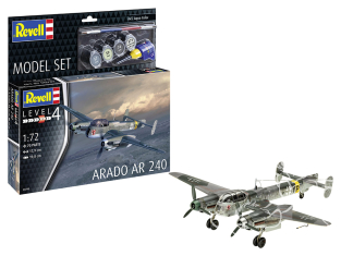 Revell maquette avion 63798 Model Set Arado Ar 240 avec accessoires de base 1/72