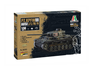 Italeri maquette militaire 25757 Pz. Kpfw. III Ausf. J/L/M/N 1/56