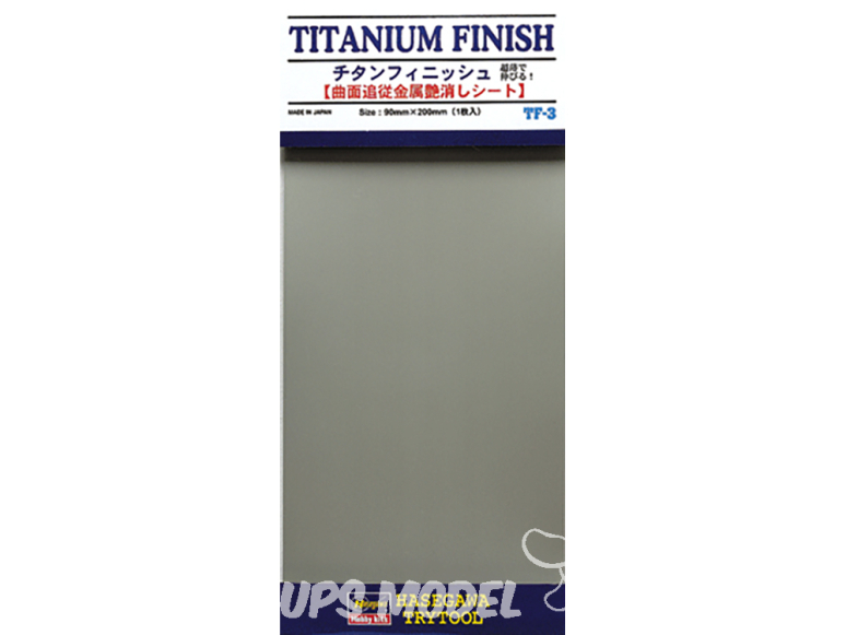 HASEGAWA TF3 PLAQUE FINITION Adhésive effet Titanium 90x200mm